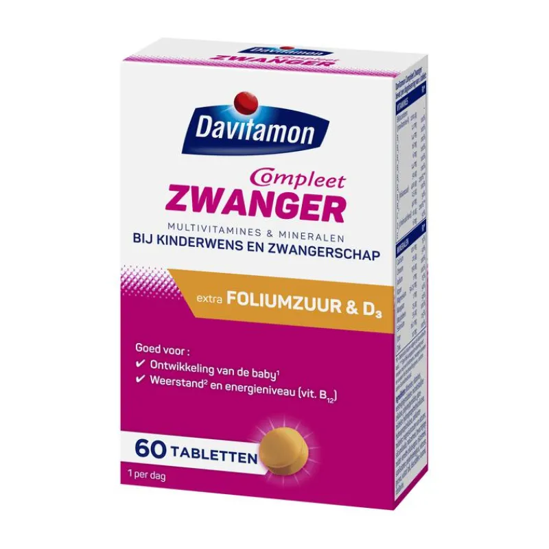 Discount Davitamon Compleet Zwanger met Extra Foliumzuur en Vitamine D3 60 Tabletten