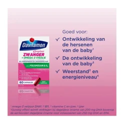Online Davitamon Compleet Zwanger + Omega-3 Visolie 60 Stuks