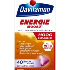 Best Davitamon Energie Boost Forte Kauwvitamines Bosvruchtensmaak