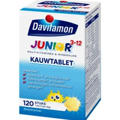 Outlet Davitamon Junior 3-12 Kauwtabletten Bananensmaak