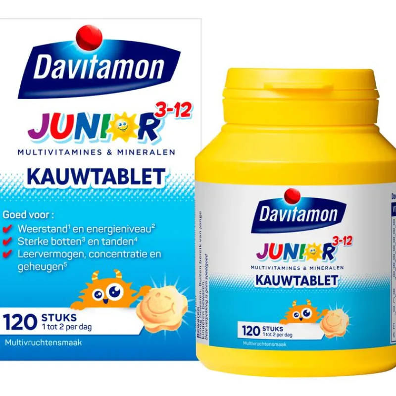 Outlet Davitamon Junior 3+ Kauwvitamines Multifruit