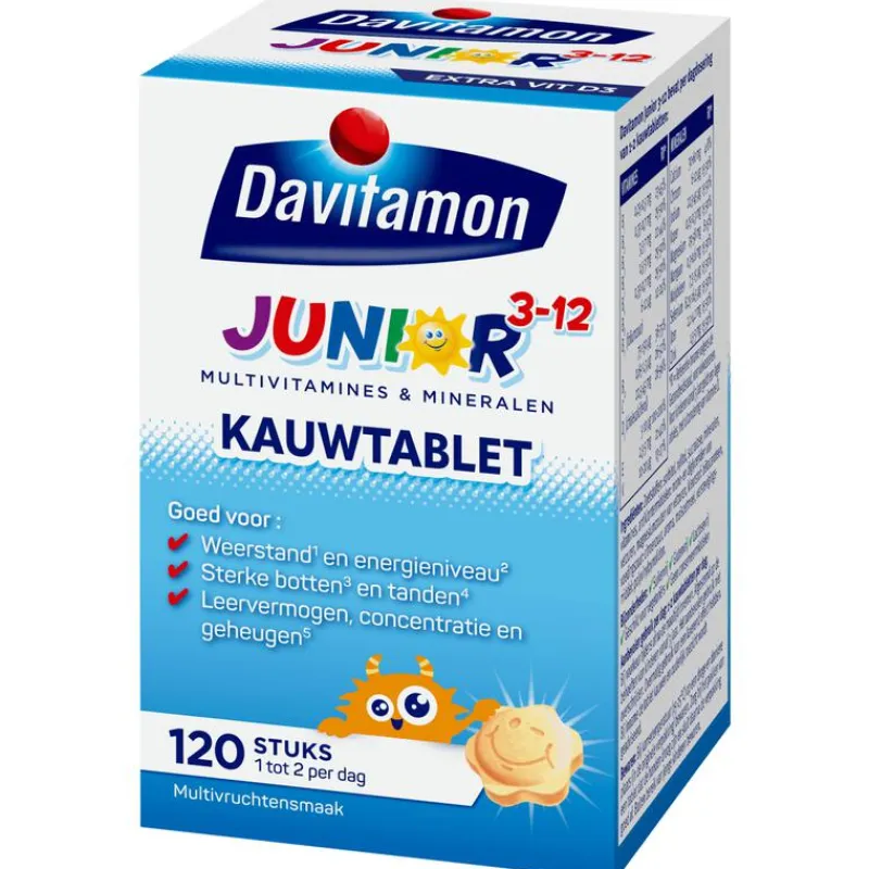 Outlet Davitamon Junior 3+ Kauwvitamines Multifruit