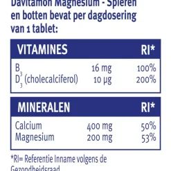 Davitamon Magnesium Met Calcium + Vitamine D Tabletten 42 Stuks