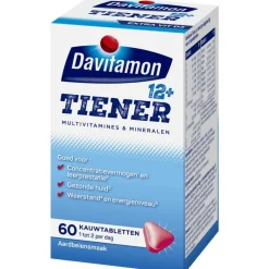 Hot Davitamon Multi 12+ Kauwvitamines Aardbei 60 Stuks