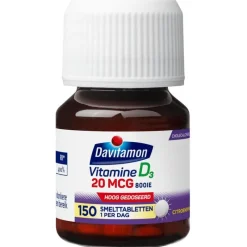 Discount Davitamon Vitamine D3 20 mcg Smelttabletten Voordeelverpakking 150 stuks