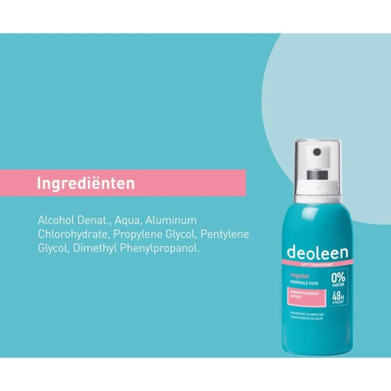 Outlet Deoleen Regular Anti-Transpirant Deodorant Pompspray 75 ML