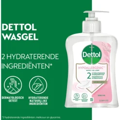 Online Dettol Hypoallergenic Sensitive Handzeep - 250 ML