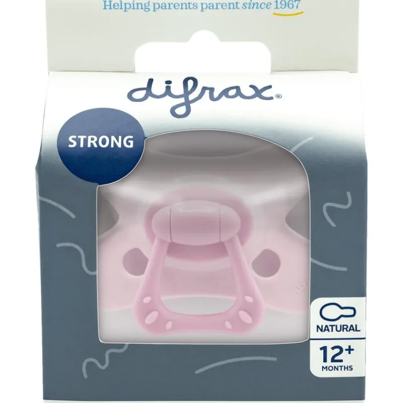 Online Difrax Fopspeen Natural 12 Maanden Lichtroze BPA-vrij