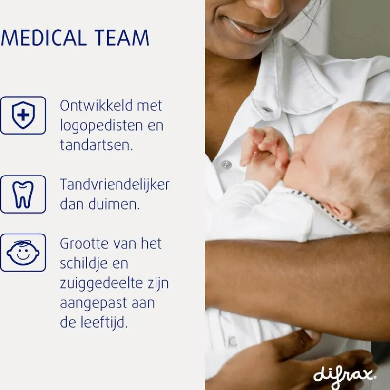 Hot Difrax Fopspeen Natural 0-6 Maanden Special