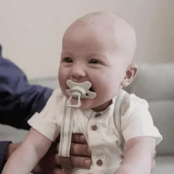 Best Difrax Fopspeen Natural 6 Maanden Donkergrijs BPA-vrij