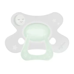 New Difrax Fopspeen Natural 18+ Maanden Glow in the Dark BPA-vrij