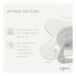 New Difrax Fopspeen Natural 18+ Maanden Glow in the Dark BPA-vrij