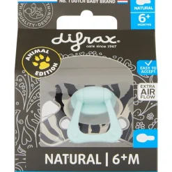 Sale Difrax Fopspeen Natural 6+ Maanden Transparant BPA-vrij