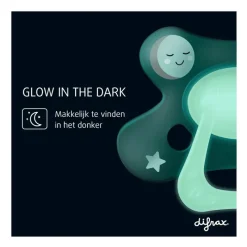 Difrax Fopspeen Natural 12+ Maanden Glow in the dark BPA-vrij