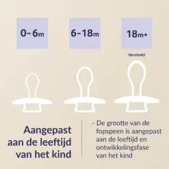 Sale Difrax LOVI Prime Fopspeen 6-18 maanden Granola/Orange