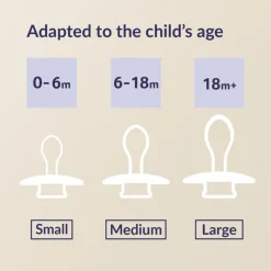 Online Difrax LOVI Prime Fopspeen 18+ maanden Coconut/Ivory