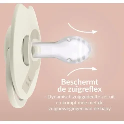 Best Difrax LOVI Prime Fopspeen 6-18 Maanden BPA-vrij Pistachio/Green