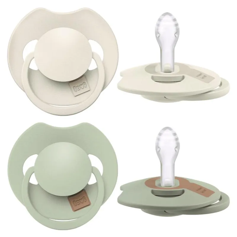 Outlet Difrax LOVI Prime Fopspeen 0-6 maanden Coconut/Pistachio