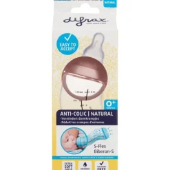 Clearance Difrax S-fles Natural Small 170 ML Anti-koliek babyfles vanaf geboorte
