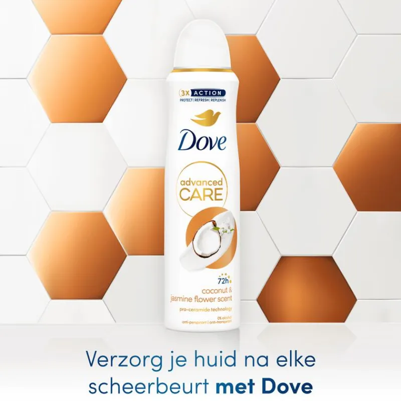 Hot Dove Advanced Care Coconut & Jasmine Flower Anti-Transpirant Deodorant Spray 150 ML