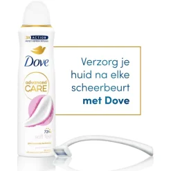Clearance Dove Advanced Care Soft Feel Anti-Transpirant Deodorant Spray 150 ML