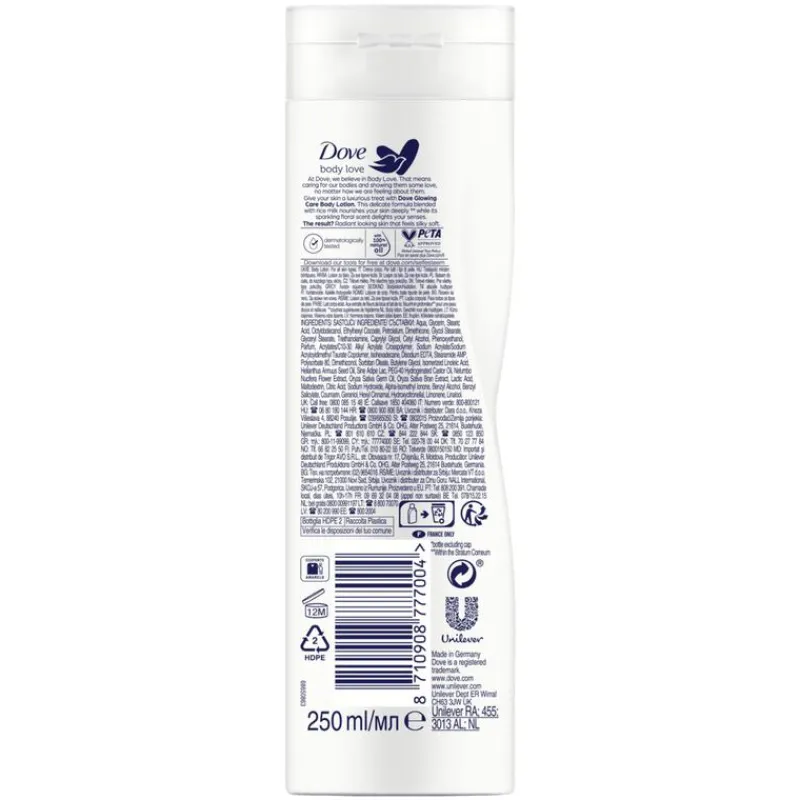 Best Dove Body Love Glowing Care Bodylotion 250 ML