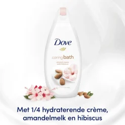 Outlet Dove Caring Bath Amandelmelk & Hibiscus Badcrème 450 ml