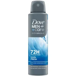 Clearance Dove Men+Care Advanced Cool Fresh Anti-transpirant Deodorant Spray 150 ML