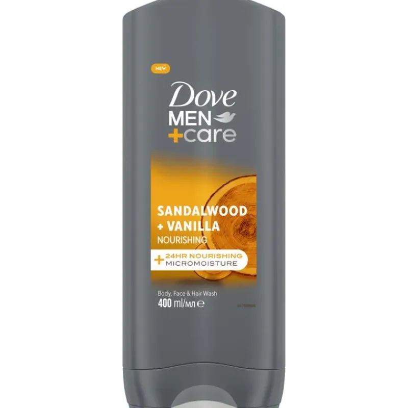 Dove Men+Care Sandalwood & Vanilla Showergel 400 ML
