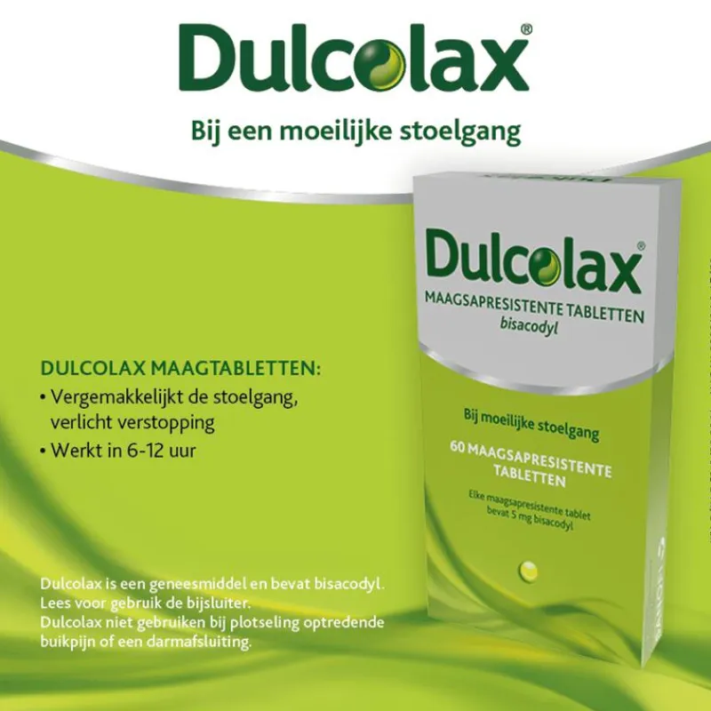 Outlet Dulcolax Bisacodyl Omhulde Tabletten 5 MG 60 Tabletten