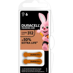 New Duracell Hearing Aid Duralock Batterij 312