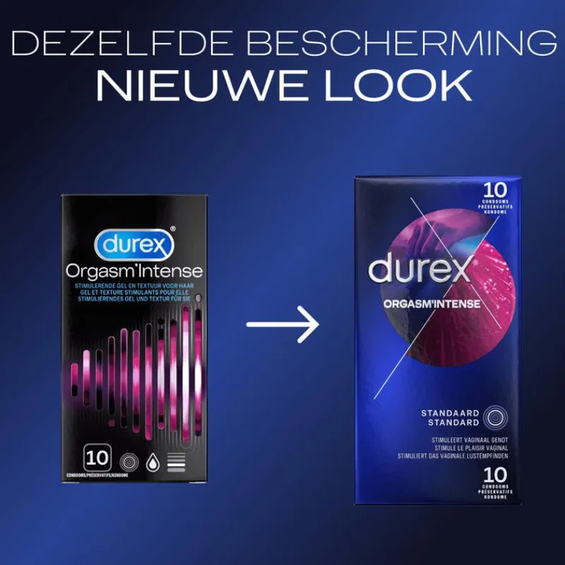 Outlet Durex Condooms Orgasm Intense met Ribbels 10 stuks