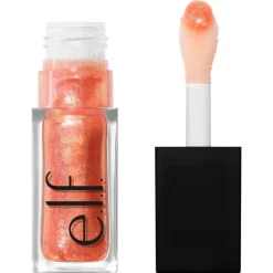 Online e.l.f. Glow Reviver Plumping Lip Oil Peach Shimmer Superneutral