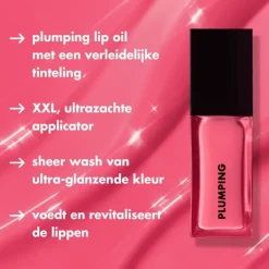 Online e.l.f. Glow Reviver Plumping Lip Oil Peach Shimmer Superneutral