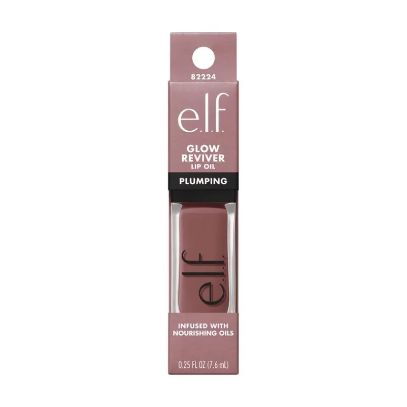 Discount e.l.f. Glow Reviver Plumping Lip Oil Major Mauve