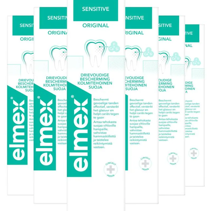 Discount Elmex Sensitive Original Tandpasta 75 ML Multipack 6 stuks