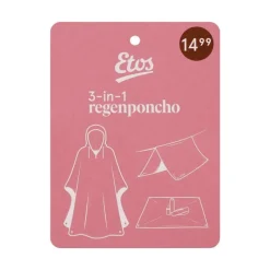 Outlet Etos 3 in 1 regenponcho roze bruin