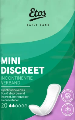 Etos Daily Care Mini Discreet incontinentie verband 20 stuks