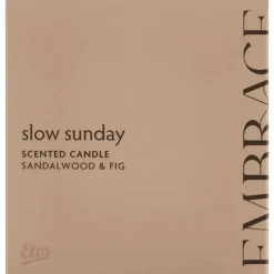 Hot Etos Embrace Candle Slow Sunday 210 GR