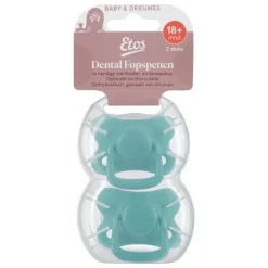 Etos Fopspenen 18+ Maanden Groen/Blauw 2 stuks