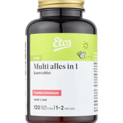 Discount Etos Kids Multi Kauwtabletten Frambozensmaak 120 tabletten
