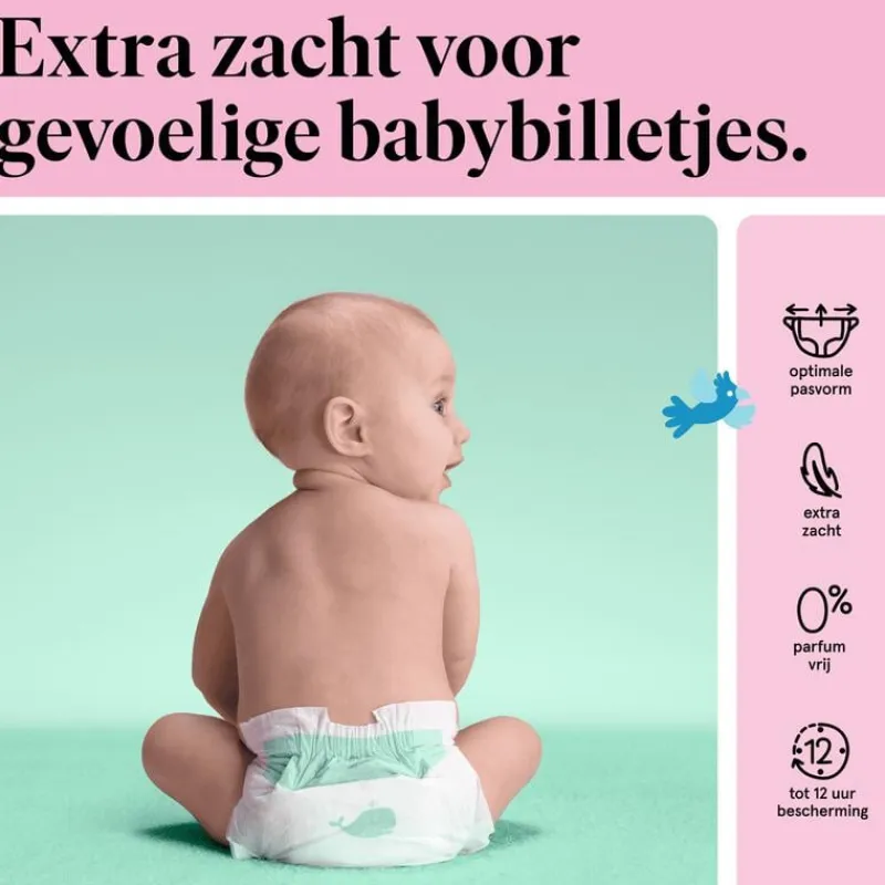 Etos Luiers Newborn Maat 1 2-5 kg Maandbox 324 Stuks