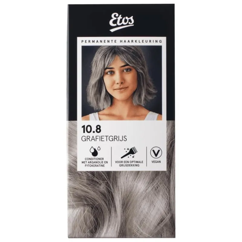 Etos Permanente Haarkleuring 10.8 grafietgrijs