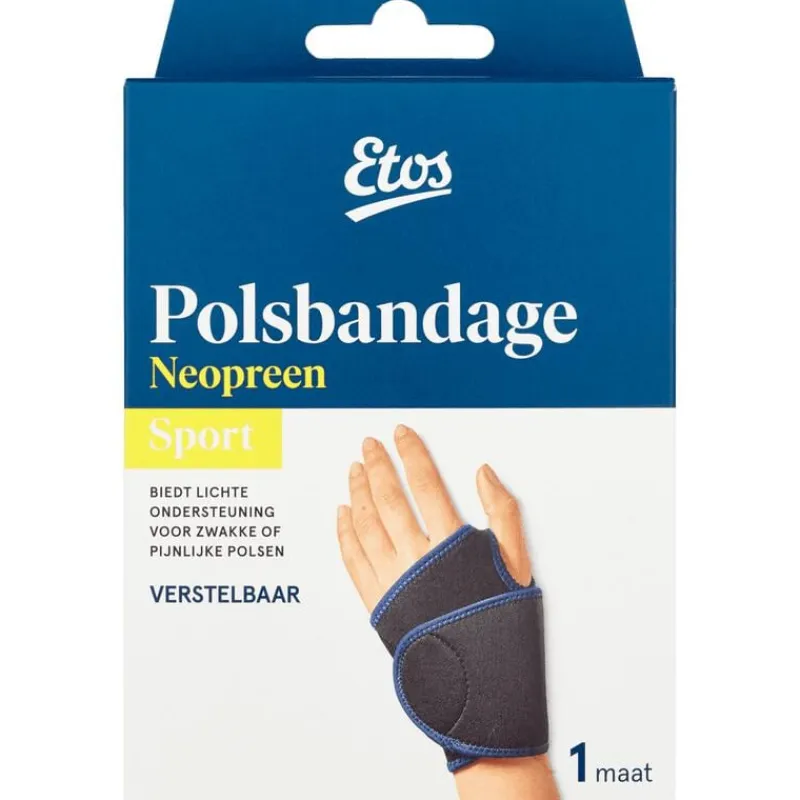 New Etos Polsbandage Zwart