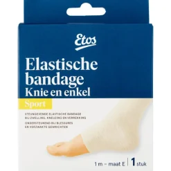 Clearance Etos Sport Elastische bandage Knie en enkel Wit
