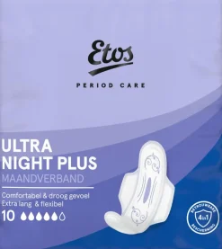 Clearance Etos Ultra Maandverband Night Plus 10 stuks