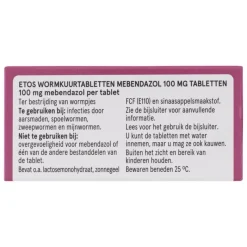 Best Etos Wormkuurtabletten 100 mg