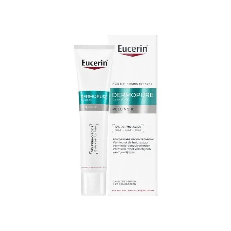 Online Eucerin DERMOPURE CLINICAL Peeling 10 Nachtverzorging Gevoelige Huid 40 ML