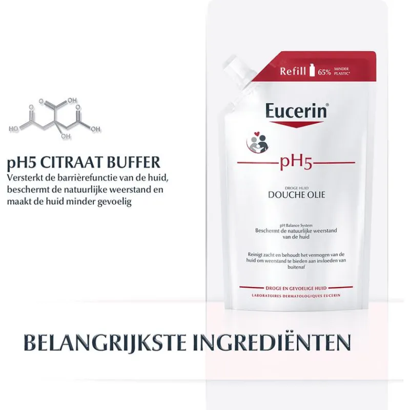 Sale Eucerin pH5 Doucheolie Navulverpakking 400 ML