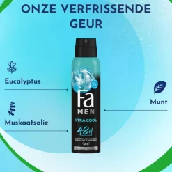 New FA Men Extreme Cool Deodorant Spray 150 ML